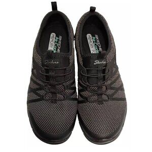 NEW Skechers Gratis What a Sight Womens 9M Black Sneakers 23360S